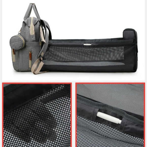 3 in 1 Foldbale Diaper Bag Baby Bed Portable Bag - Picture 7 of 12